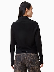 AllSaints Black Wasson Pirate Cardigan - Image 5 of 8