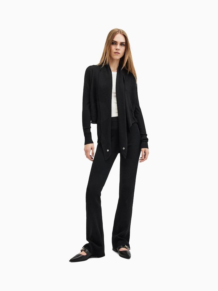AllSaints Black Wasson Pirate Cardigan - Image 7 of 8