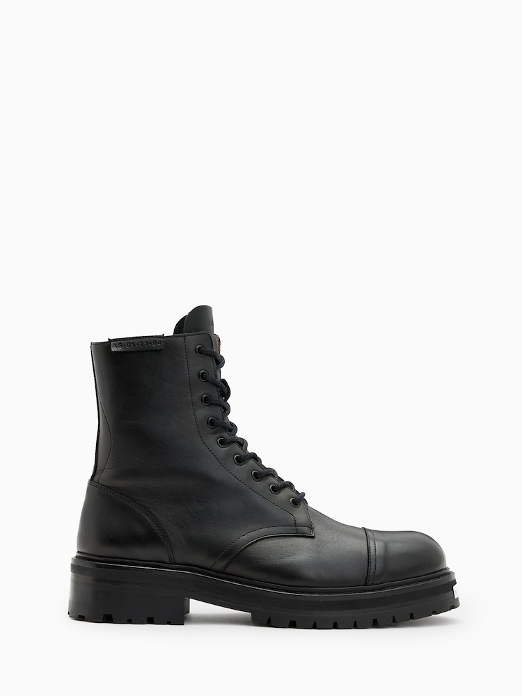 AllSaints Black Hank Boots - Image 1 of 7