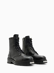 AllSaints Black Hank Boots - Image 3 of 7