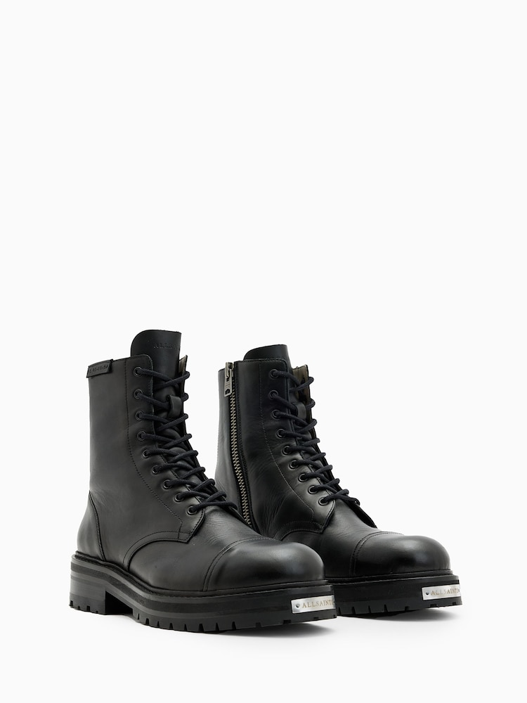 AllSaints Black Hank Boots - Image 3 of 7