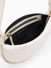 AllSaints White Half Moon Cross-Body Bag - Image 3 of 7