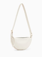 AllSaints White Half Moon Cross-Body Bag - Image 4 of 7