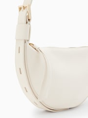 AllSaints White Half Moon Cross-Body Bag - Image 5 of 7
