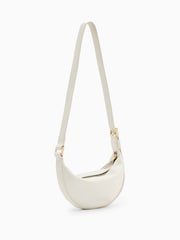 AllSaints White Half Moon Cross-Body Bag - Image 7 of 7