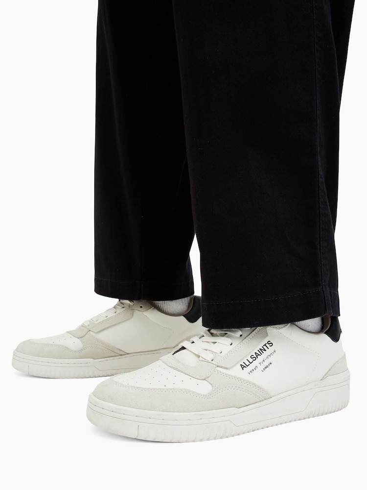 AllSaints White Regan Low Shoes - Image 1 of 5