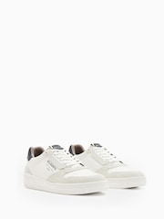 AllSaints White Regan Low Shoes - Image 3 of 5