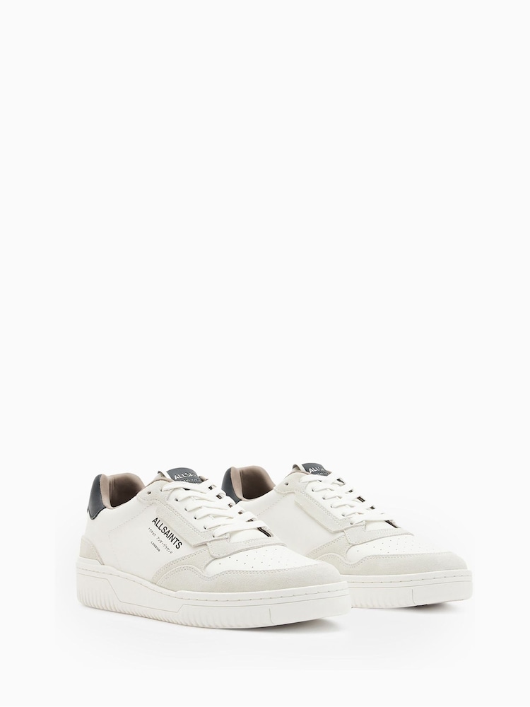 AllSaints White Regan Low Shoes - Image 3 of 5