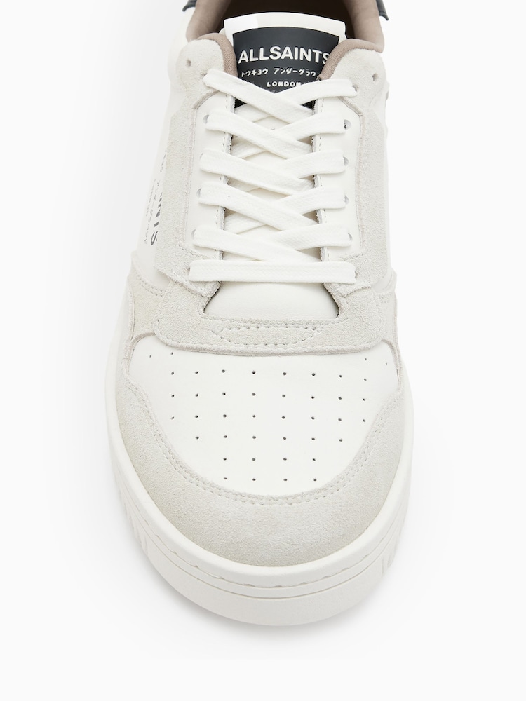 AllSaints White Regan Low Shoes - Image 4 of 5