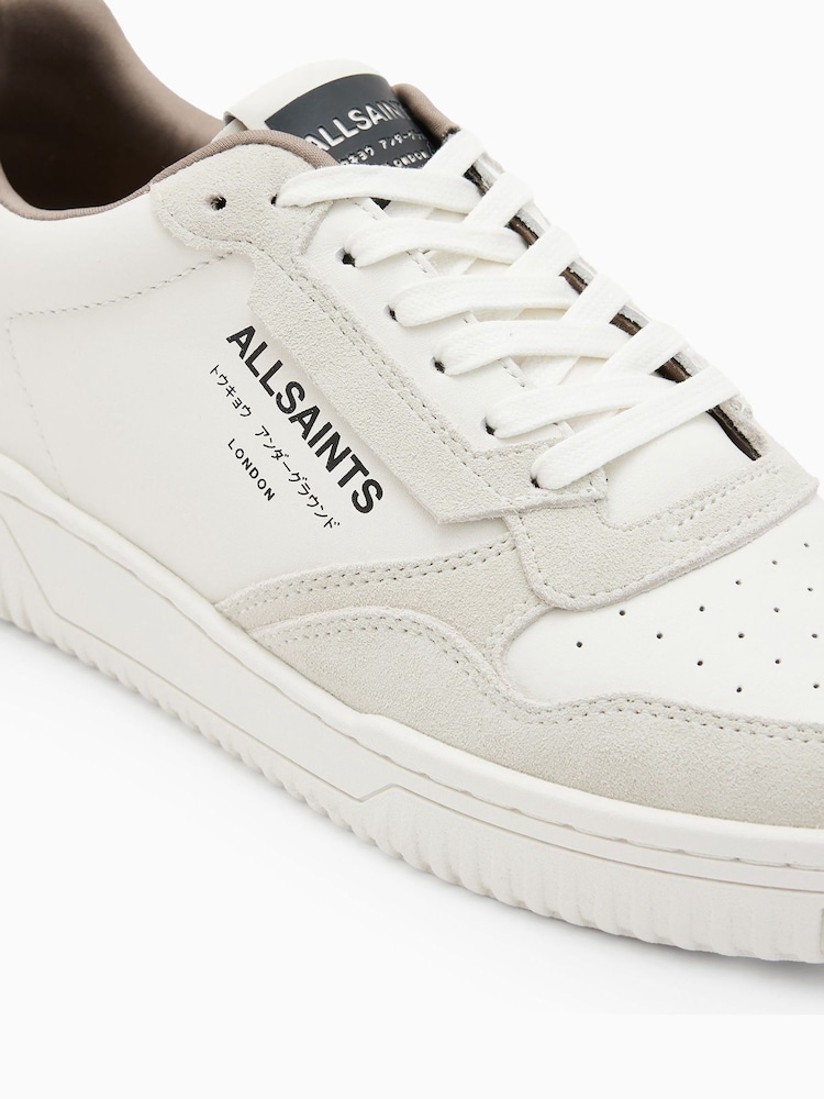 AllSaints White Regan Low Shoes - Image 5 of 5