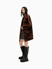 AllSaints Brown Zoe Tiger Cardigan - Image 4 of 7