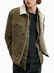 AllSaints Green 100% Cotton Westy Trucker Jackets - Image 2 of 8