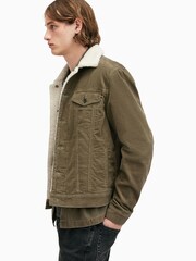 AllSaints Green 100% Cotton Westy Trucker Jackets - Image 5 of 8