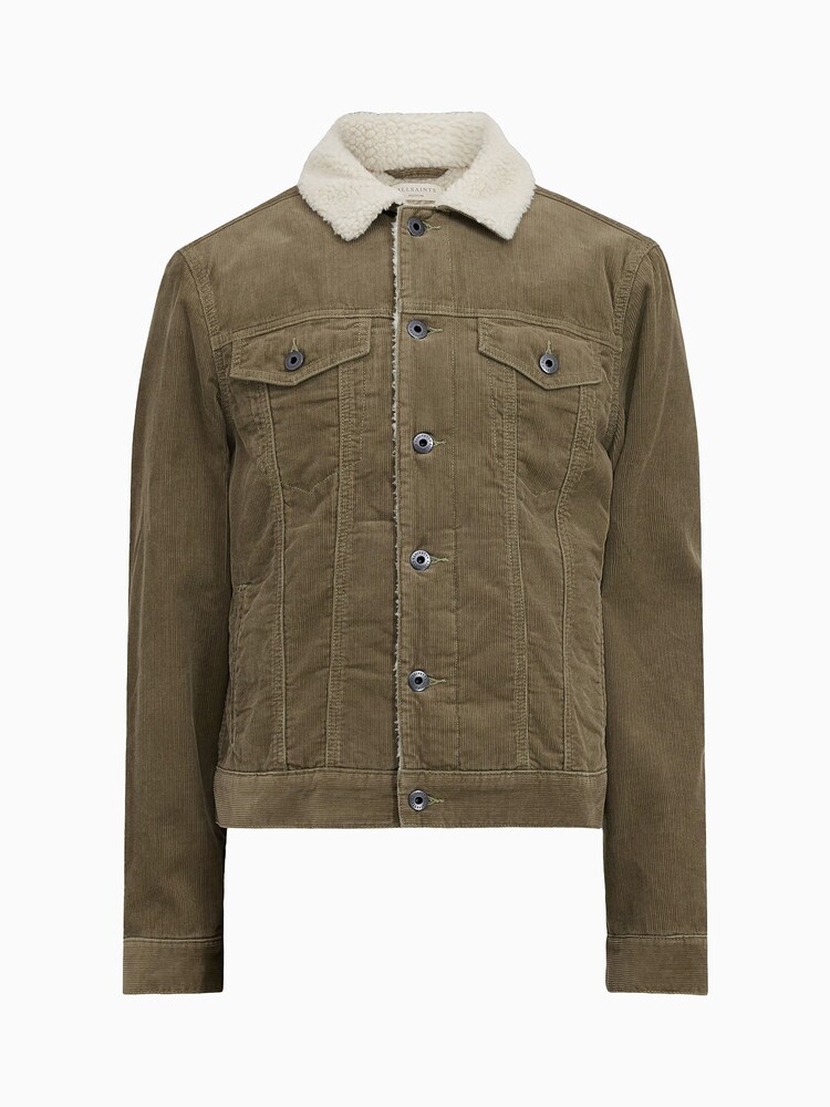 AllSaints Green 100% Cotton Westy Trucker Jackets - Image 8 of 8