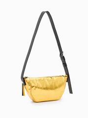 AllSaints Gold Madea Cross-Body Bag - Image 4 of 7