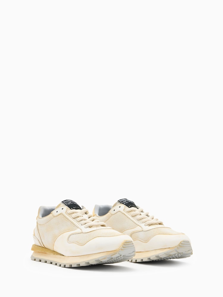 AllSaints White Rimini Low Top - Image 2 of 6