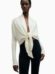 AllSaints White Wasson Pirate Cardigan - Image 2 of 8