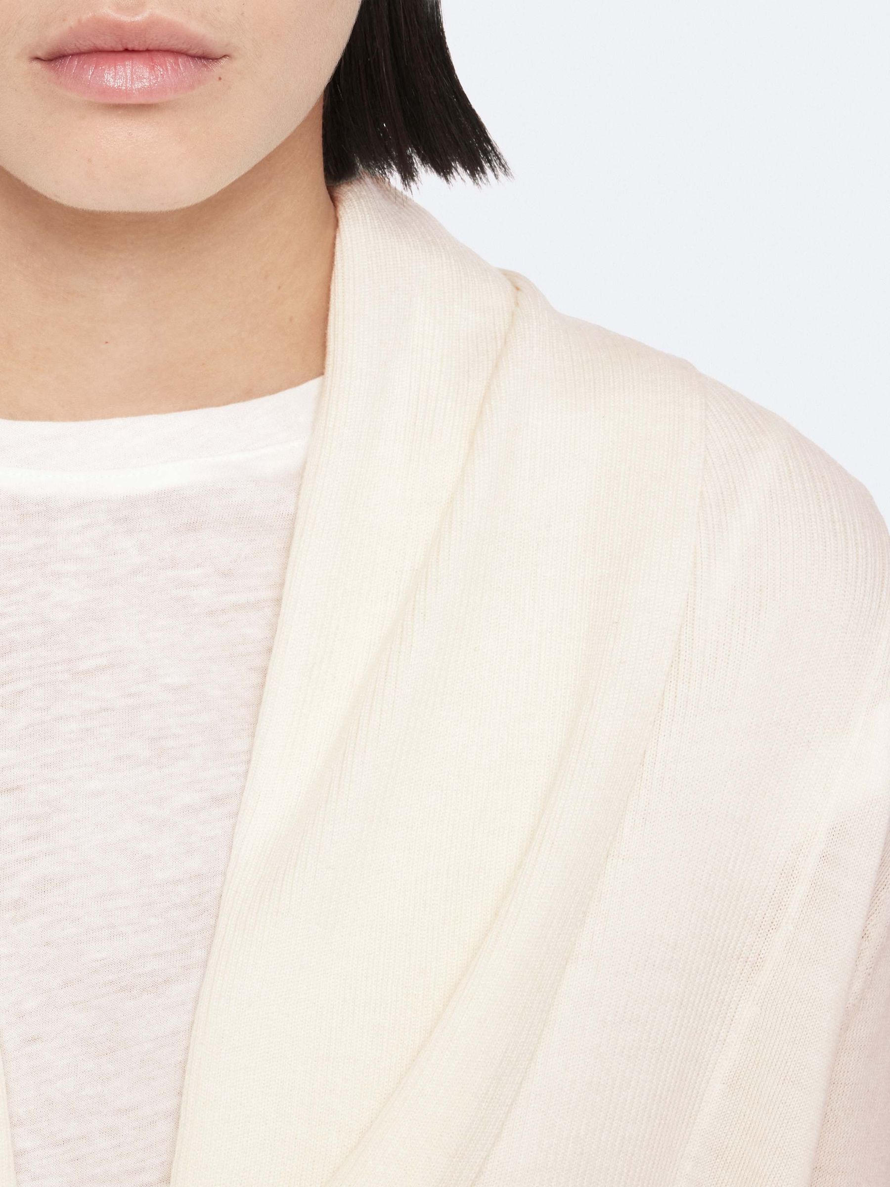 Buy AllSaints White Wasson Pirate White Wool Wrap Cardigan from
