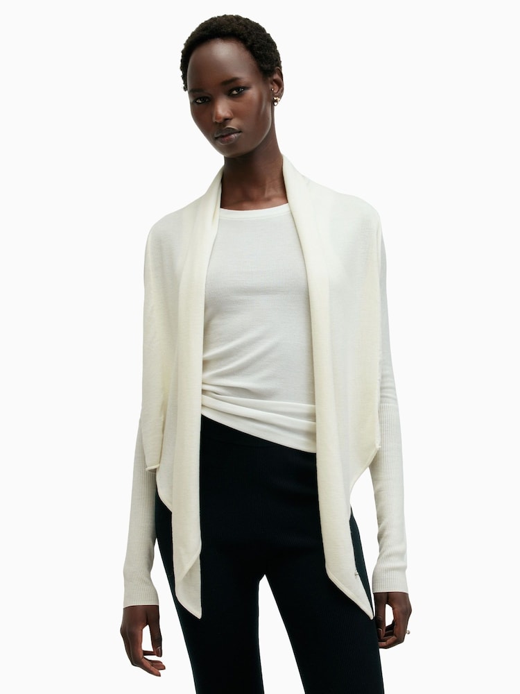AllSaints White Wasson Pirate Cardigan - Image 5 of 8