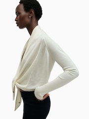 AllSaints White Wasson Pirate Cardigan - Image 6 of 8