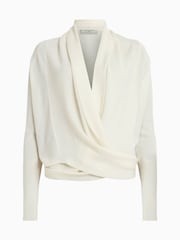AllSaints White Wasson Pirate Cardigan - Image 8 of 8