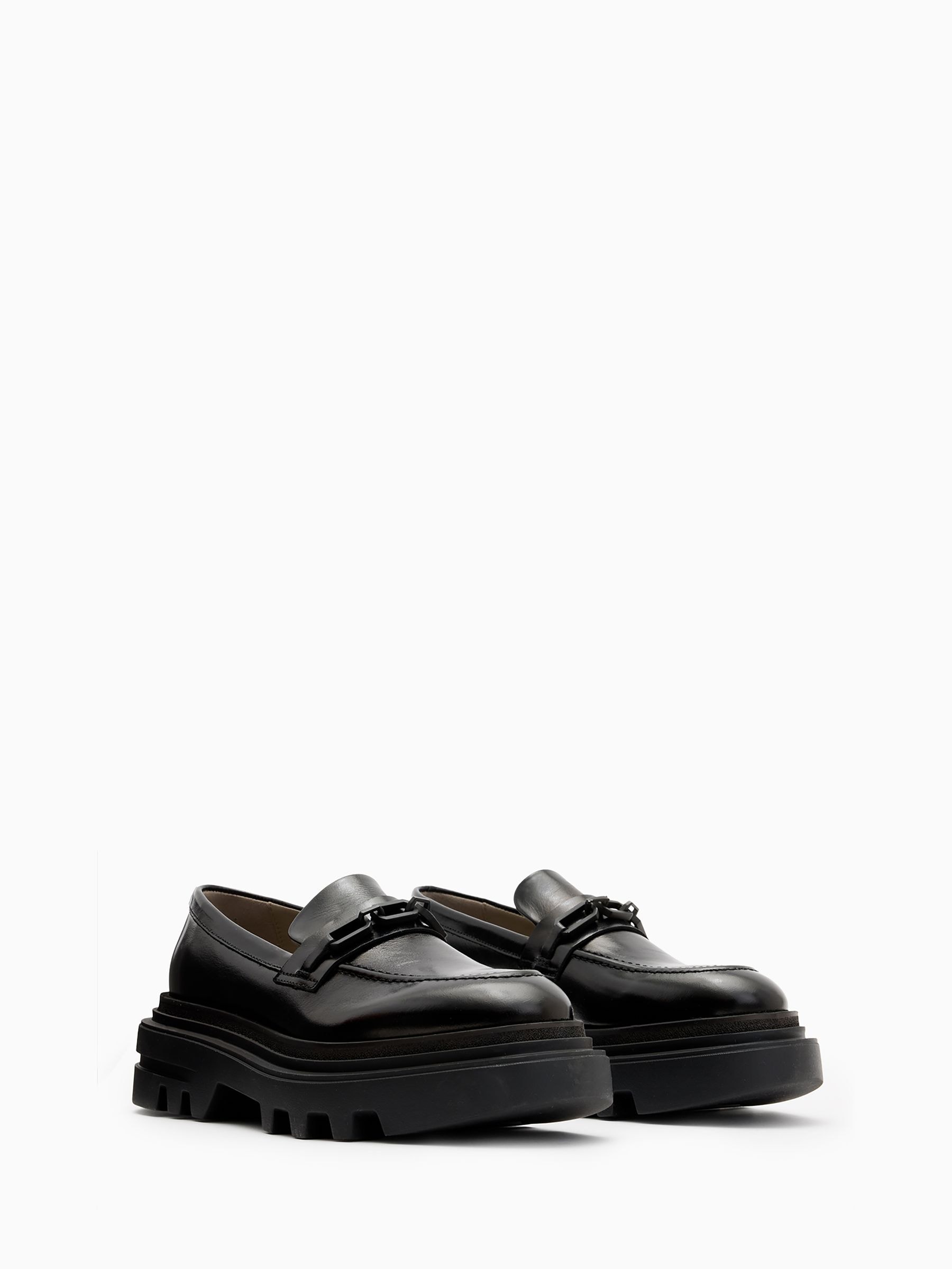 【年中無休】 Black AllSaints Buy Alexia USA Next from Loafers Chain 靴