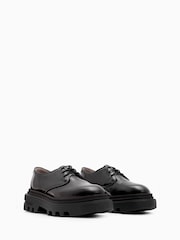 AllSaints Black Alexia Lace up Shoes - Image 3 of 6