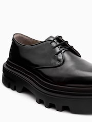 AllSaints Black Alexia Lace up Shoes - Image 6 of 6