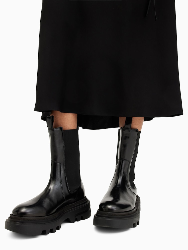 AllSaints Black Alex Boots - Image 6 of 6