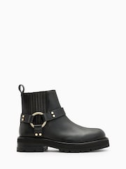 AllSaints Black Maddie Biker Boots - Image 1 of 6
