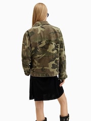 AllSaints Green Elm Camo Jacket - Image 6 of 7