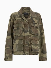 AllSaints Green Elm Camo Jacket - Image 7 of 7