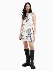 AllSaints White Caylan Dress - Image 1 of 9