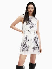 AllSaints White Caylan Dress - Image 2 of 9