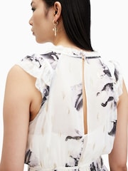 AllSaints White Caylan Dress - Image 7 of 9