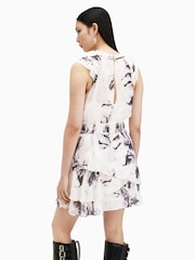 AllSaints White Caylan Dress - Image 8 of 9