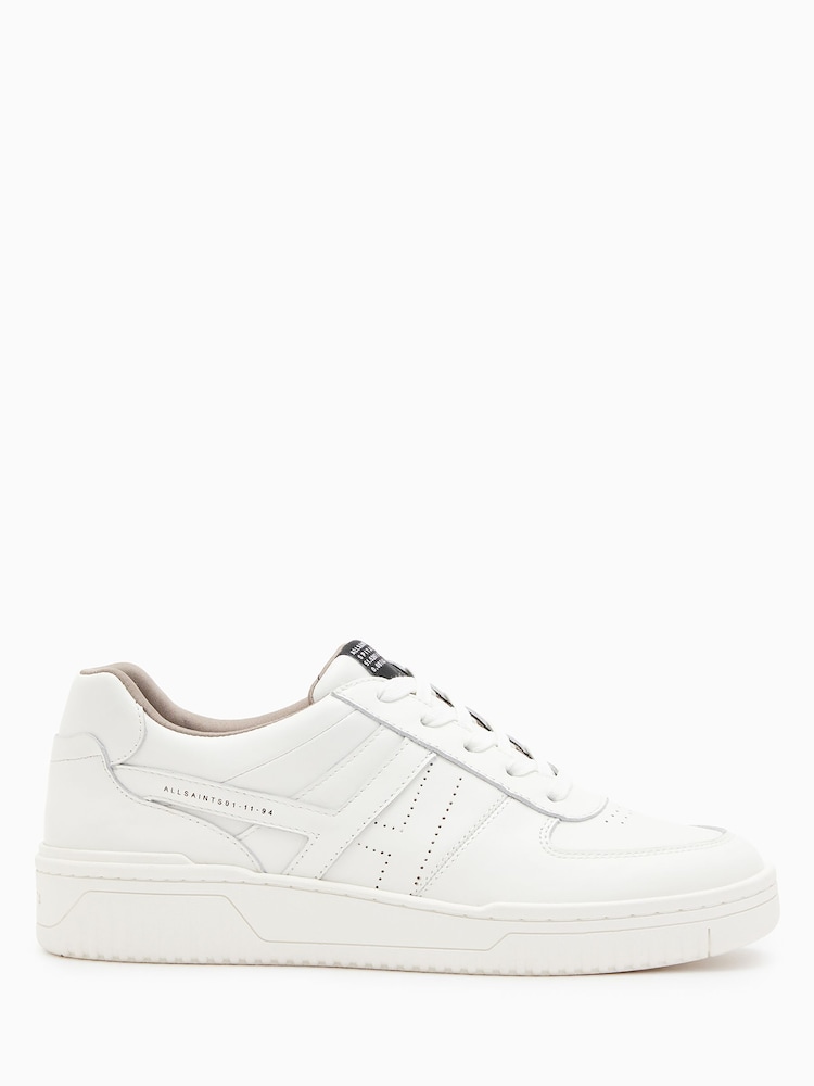 AllSaints White VIX Trainers - Image 1 of 5