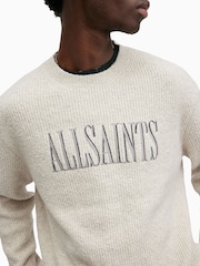 AllSaints White Carson Crew Jumper - Image 2 of 7