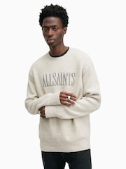 AllSaints White Carson Crew Jumper - Image 4 of 7