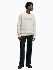 AllSaints White Carson Crew Jumper - Image 5 of 7