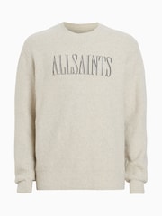AllSaints White Carson Crew Jumper - Image 7 of 7