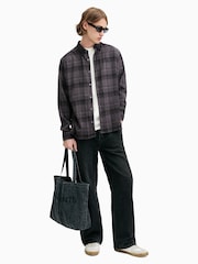 AllSaints Grey Sonik Longsleeve Shirt - Image 3 of 6