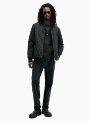 AllSaints Black Mode Merino Zip Hoodie - Image 3 of 6