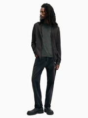 AllSaints Black Mode Merino Zip Hoodie - Image 4 of 6