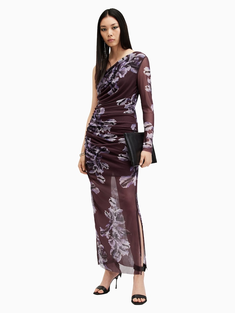 AllSaints Red Eris Dress - Image 1 of 7