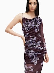 AllSaints Red Eris Dress - Image 2 of 7