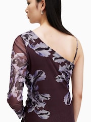 AllSaints Red Eris Dress - Image 5 of 7