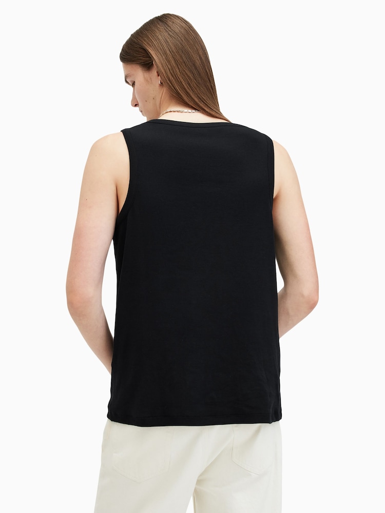 AllSaints Black Edwards Vest - Image 6 of 7