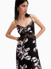 AllSaints Black Jasmine Dress - Image 5 of 8