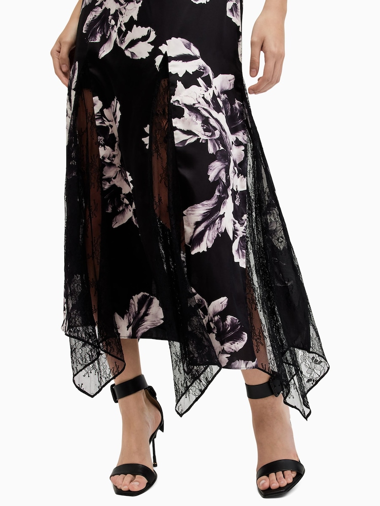 AllSaints Black Jasmine Dress - Image 6 of 8
